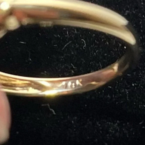 10K Yellow Gold VINTAGE HEMATITE RING - Picture 9 of 9